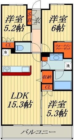 グランカーサ北浦和の物件間取画像